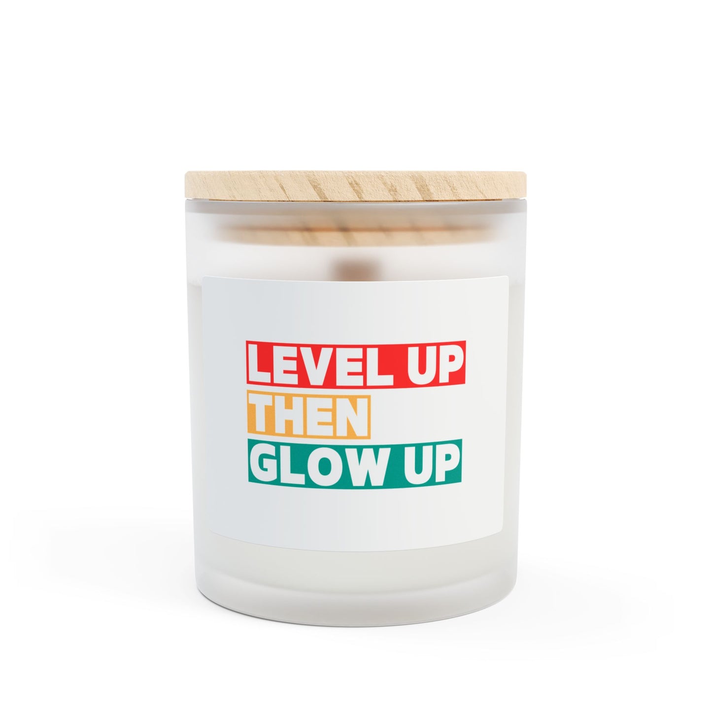 Level Up Frosted Glass Candle, 11oz