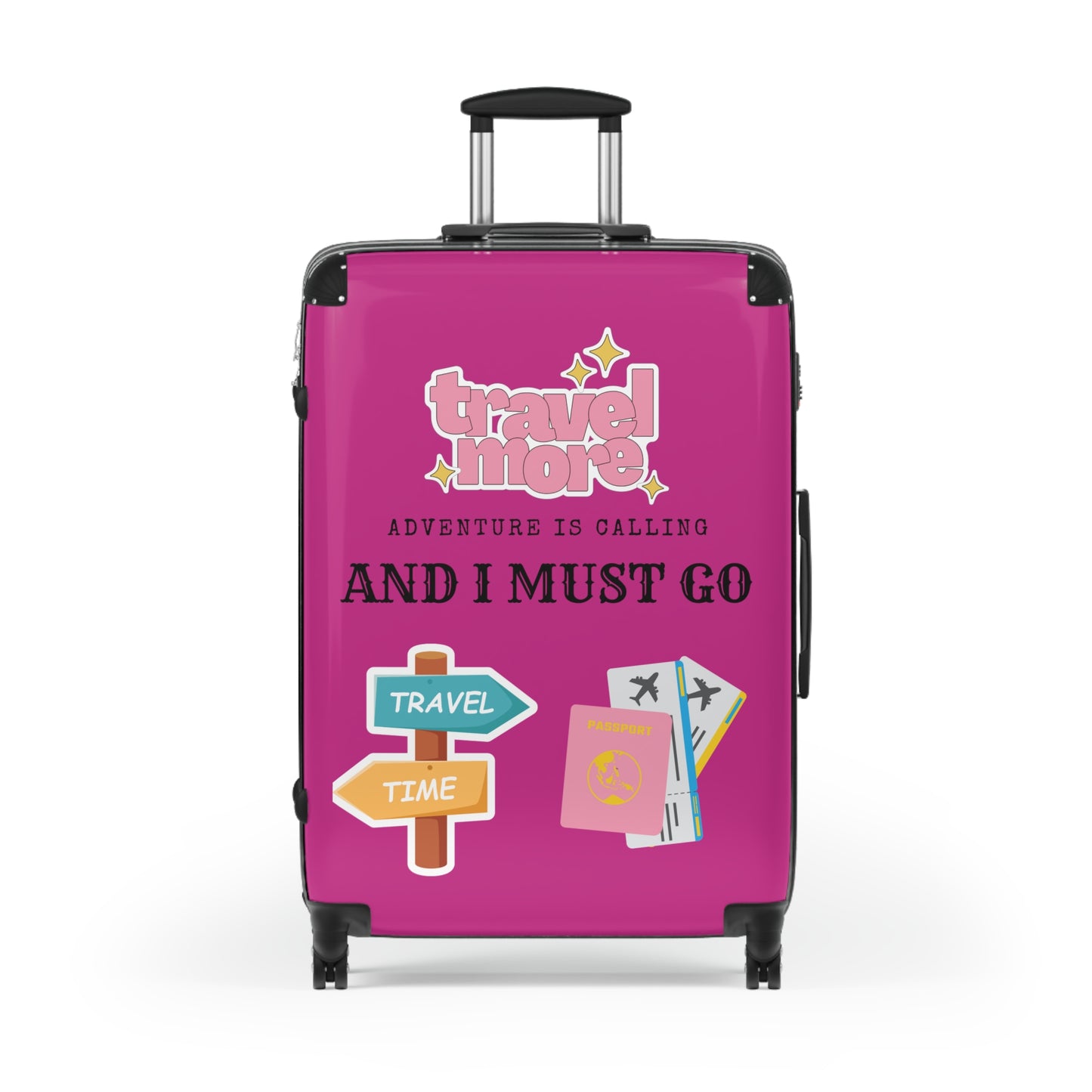 Travel Time Suitcase Pink