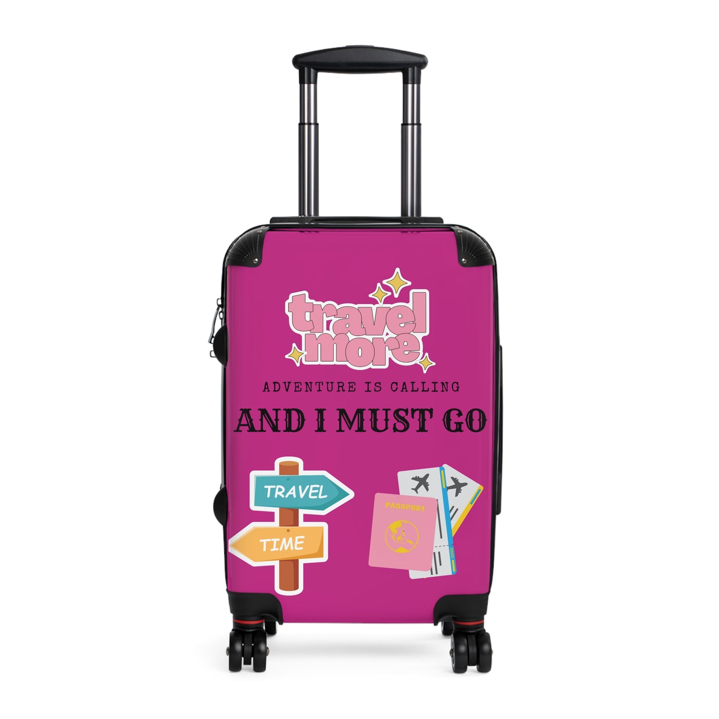 Travel Time Suitcase Pink