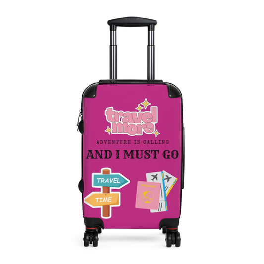 Travel Time Suitcase Pink