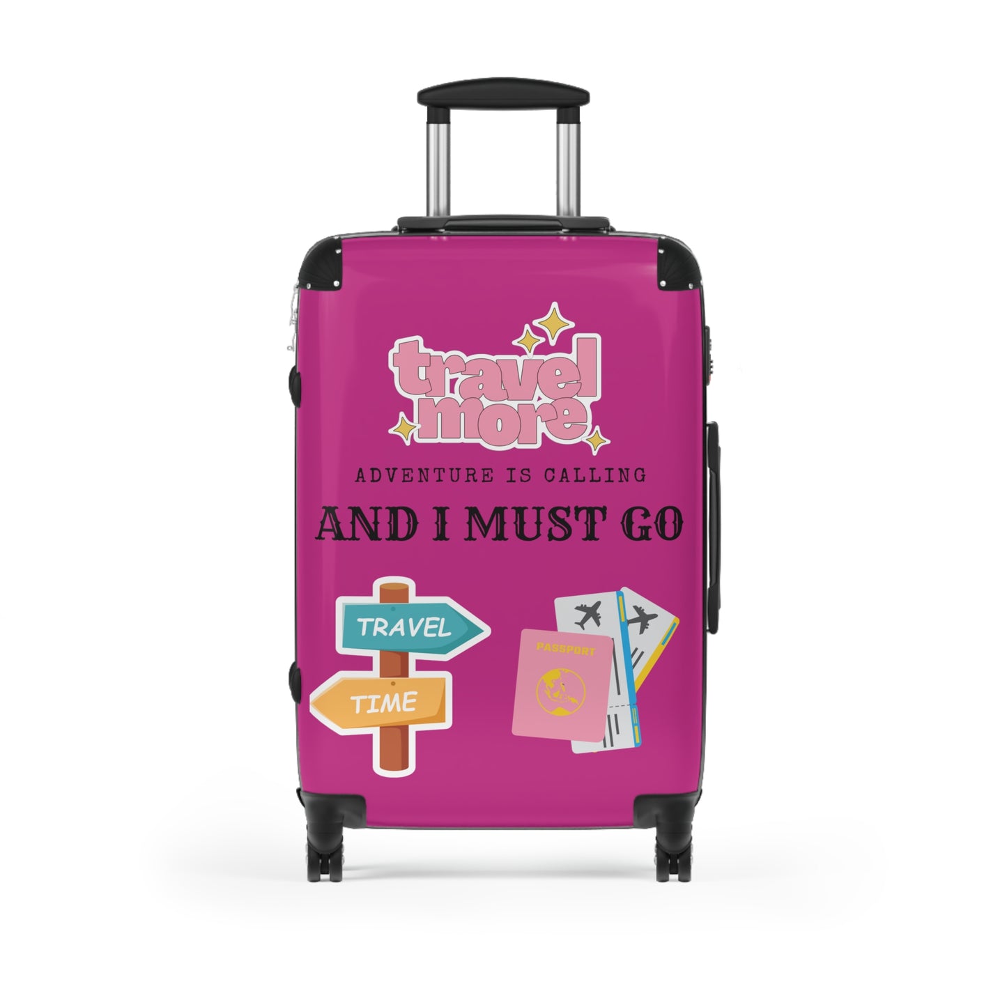 Travel Time Suitcase Pink