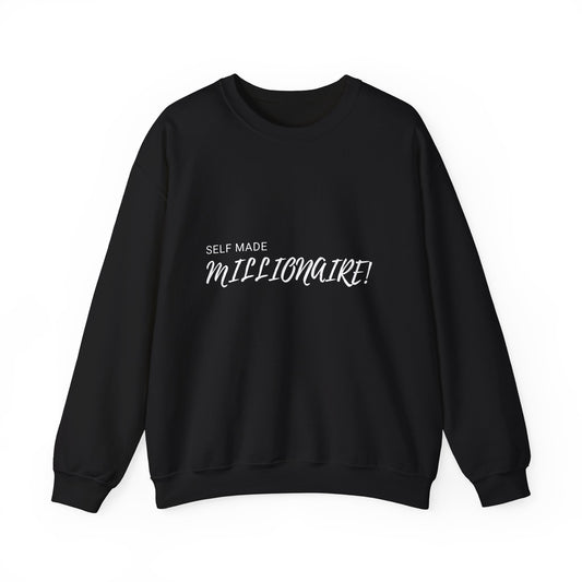 Self Made Millionaire Crewneck Sweatshirt Black