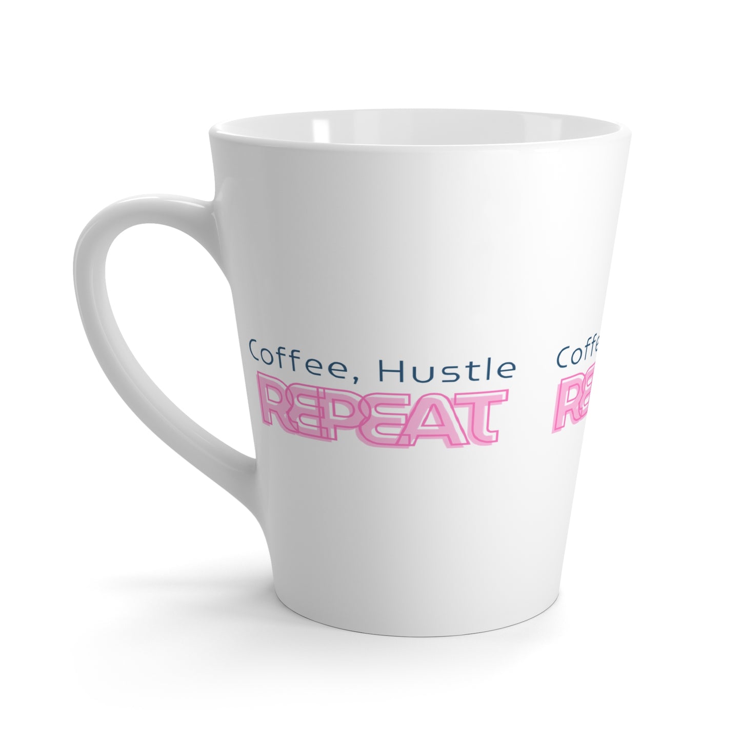 Coffee, Hustle, Repeat Latte Mug