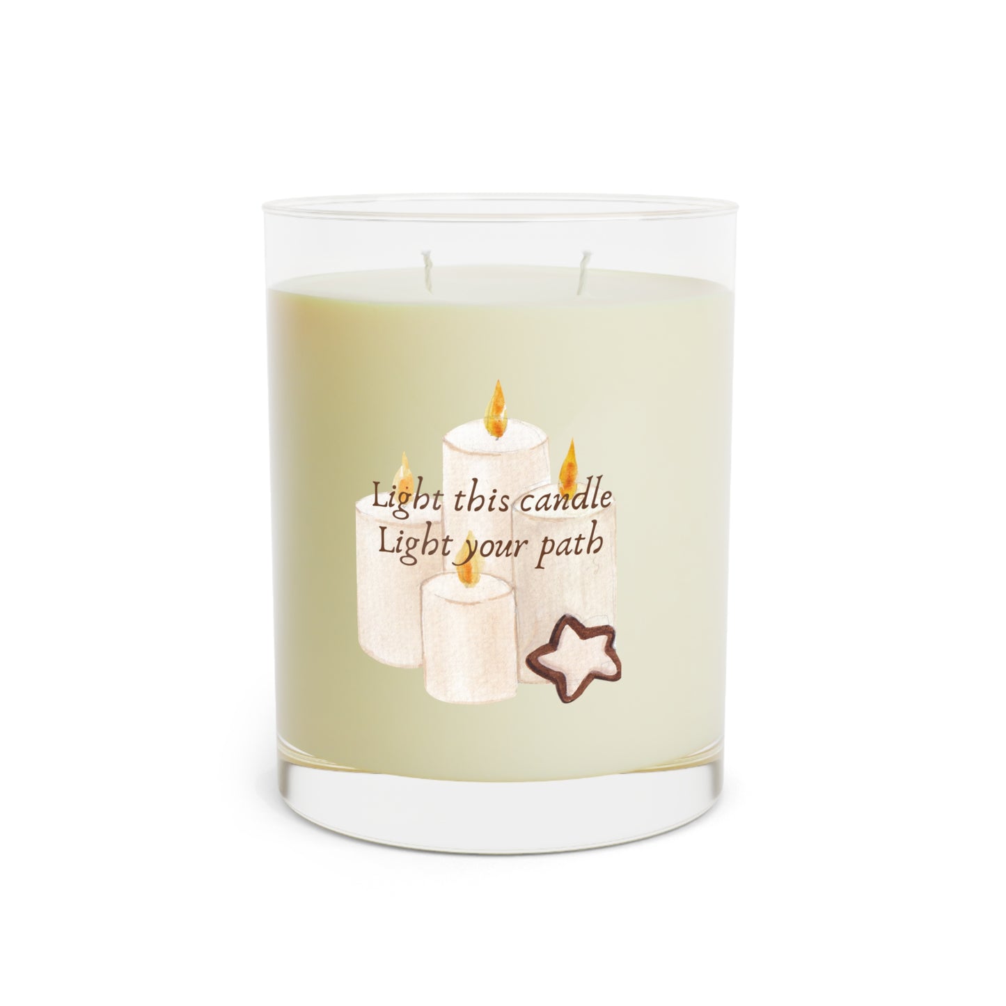 Light Scented Candle - Full Glass, 11oz