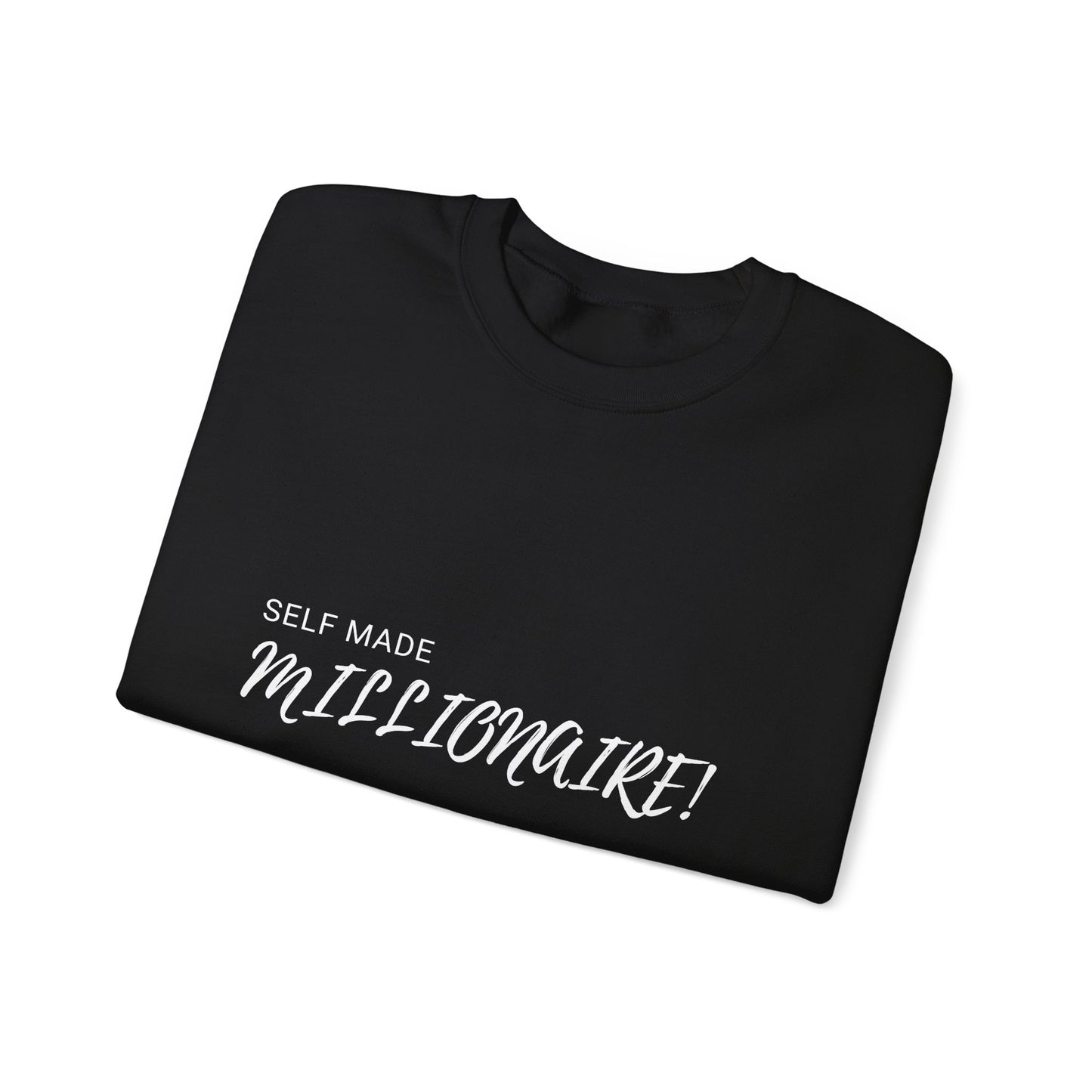 Self Made Millionaire Crewneck Sweatshirt Black