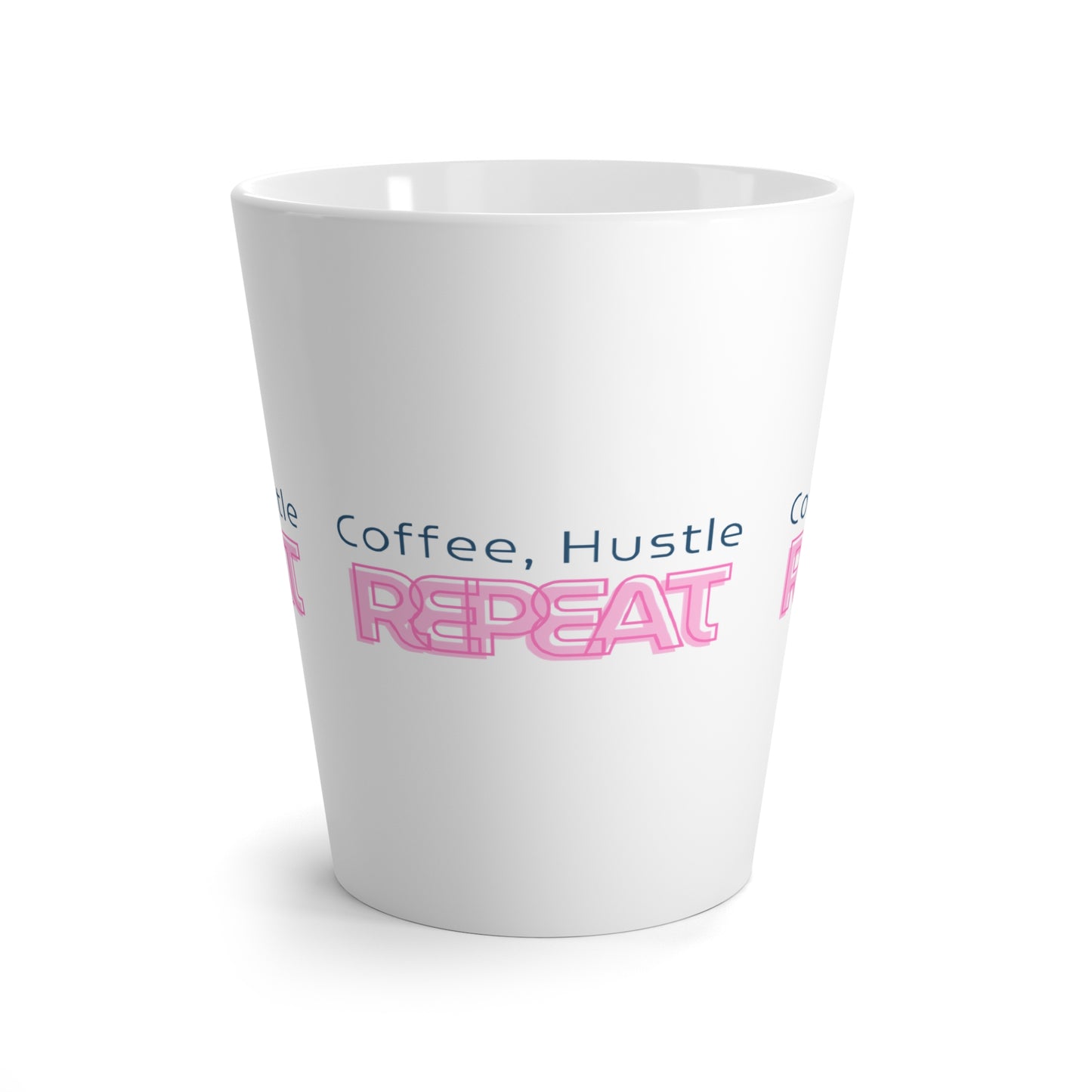 Coffee, Hustle, Repeat Latte Mug