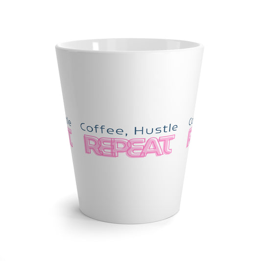 Coffee, Hustle, Repeat Latte Mug