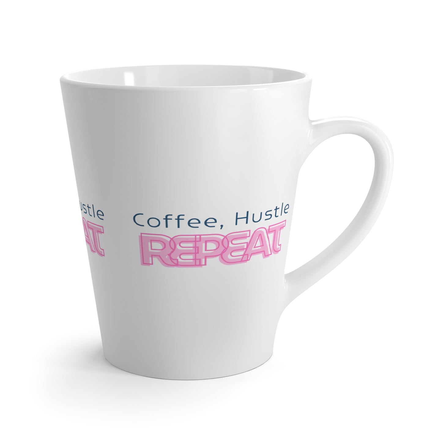 Coffee, Hustle, Repeat Latte Mug